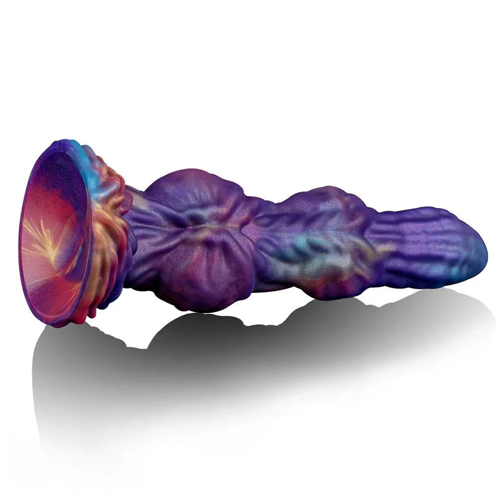 Ridged Knotted Silicone Dildo - Knotted Animal Dildo Toy