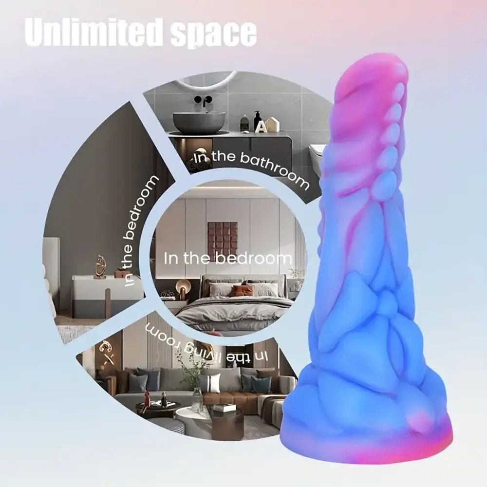 Ridged Monster Fantasy Dildo - Dragon Monster Dildo 7.87 in