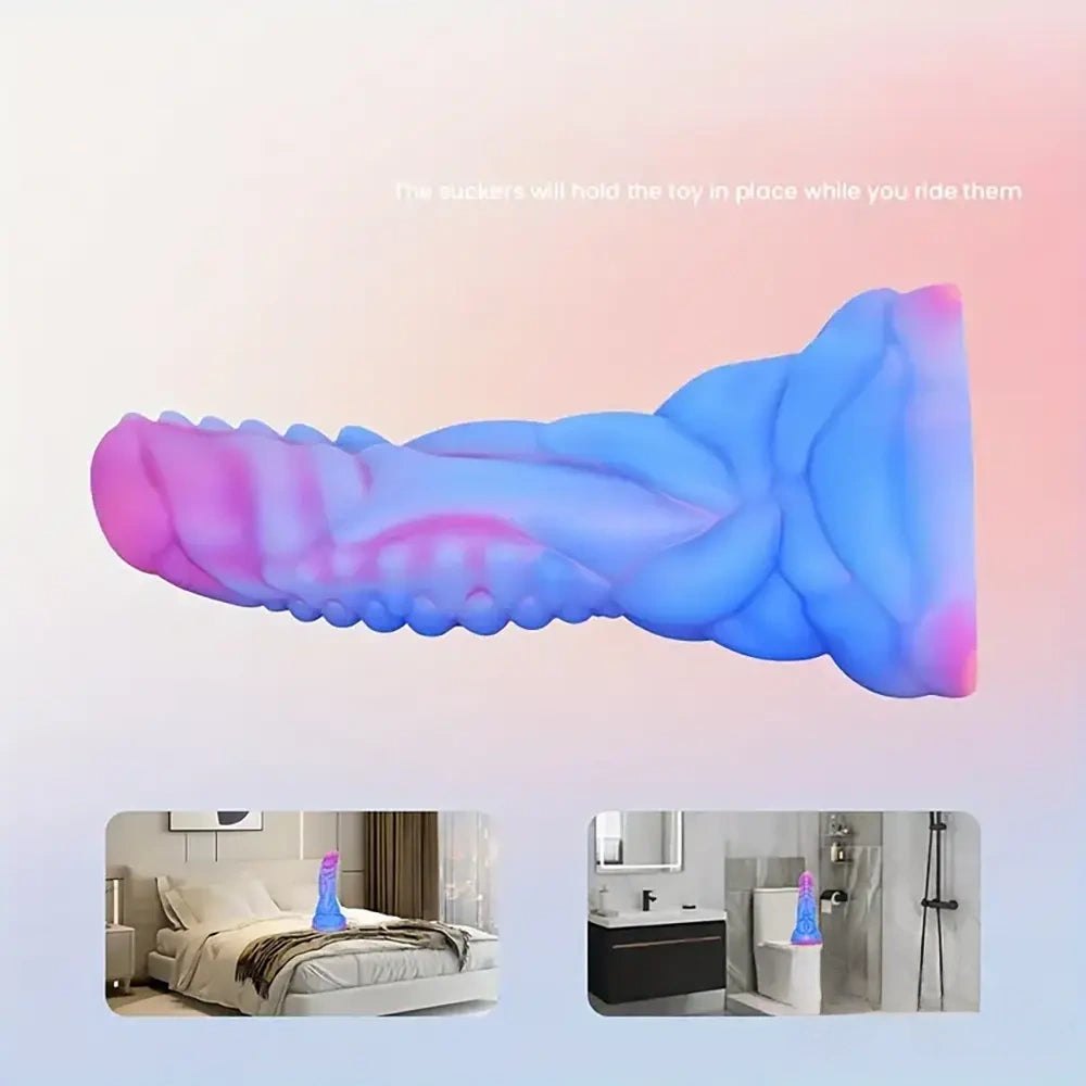 Ridged Monster Fantasy Dildo - Dragon Monster Dildo 7.87 in