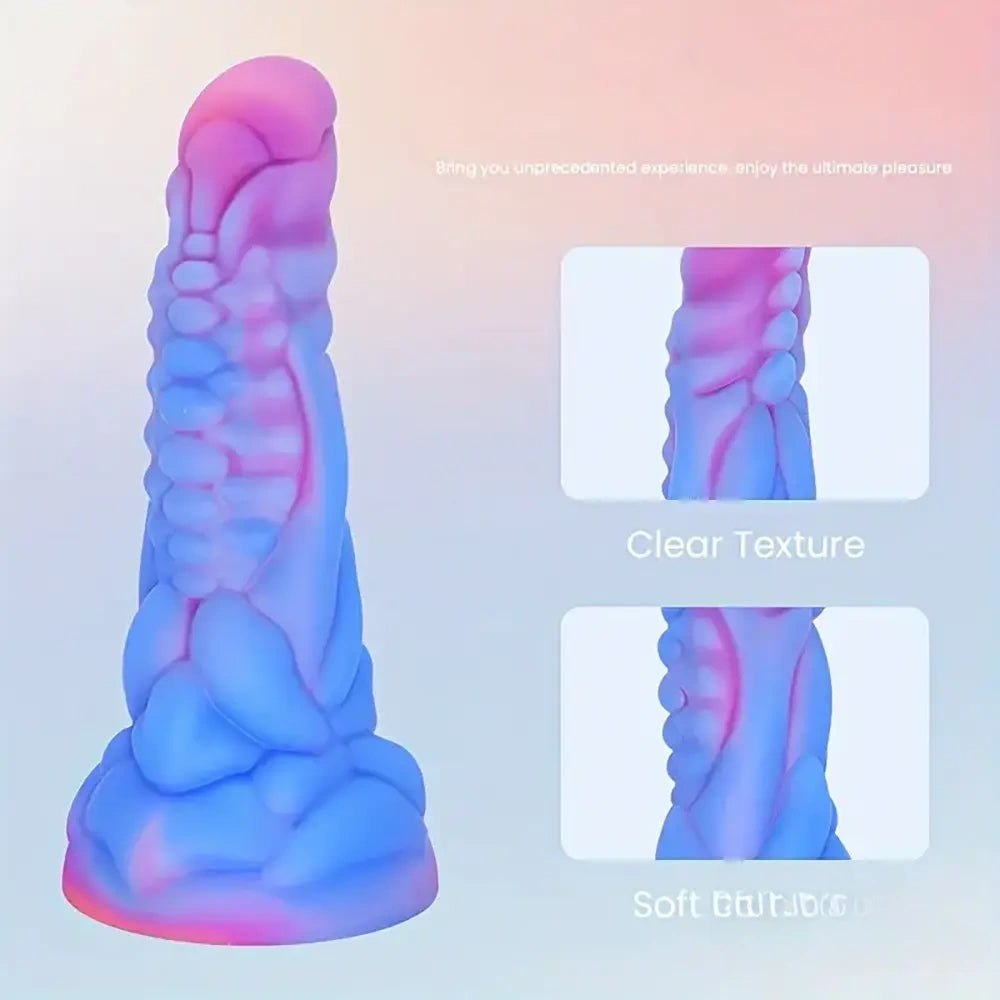Ridged Monster Fantasy Dildo - Dragon Monster Dildo 7.87 in