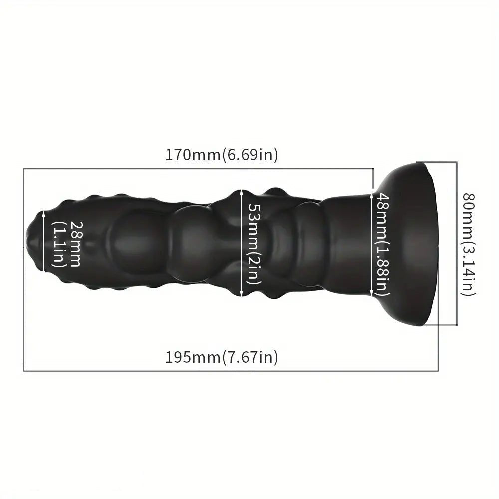 Ridged Monster Dildo 7.67 in - PVC Fantasy Monster Dildo