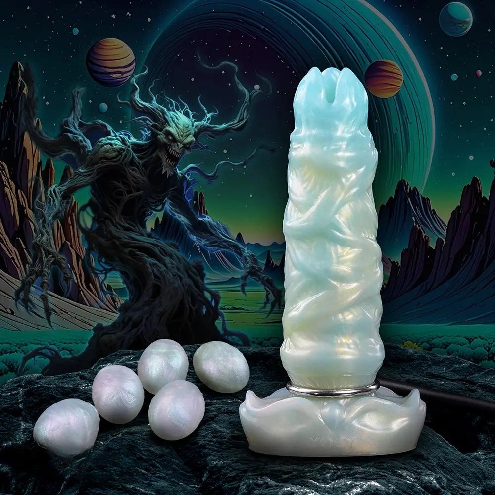 Ridged Ovipositor Fantasy Dildo 8.14in - Fantasy Ovipositor Dildo