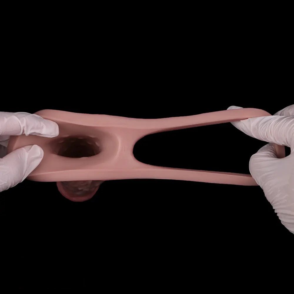 Ridged Penis Sleeve With Ring - Silicone Dildo Sleeve