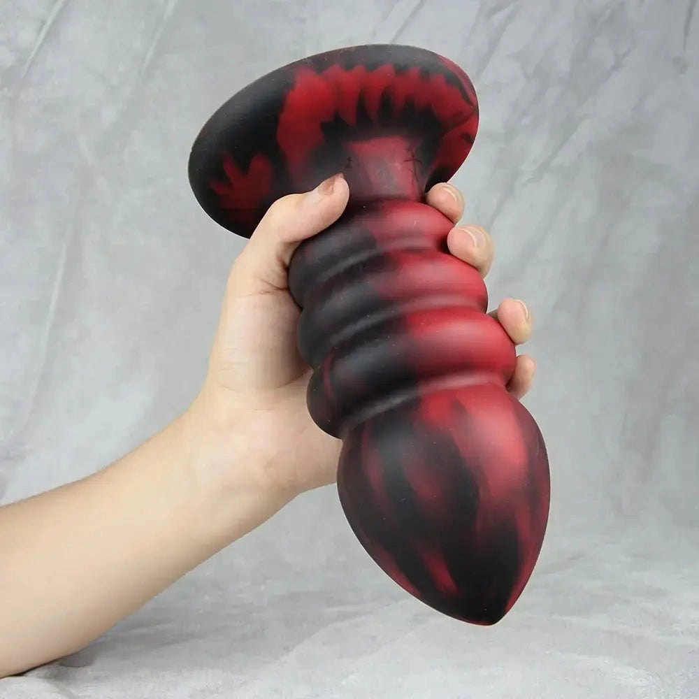Ridged Silicone Anal Plug Set - Butt Plug, 3 Sizes