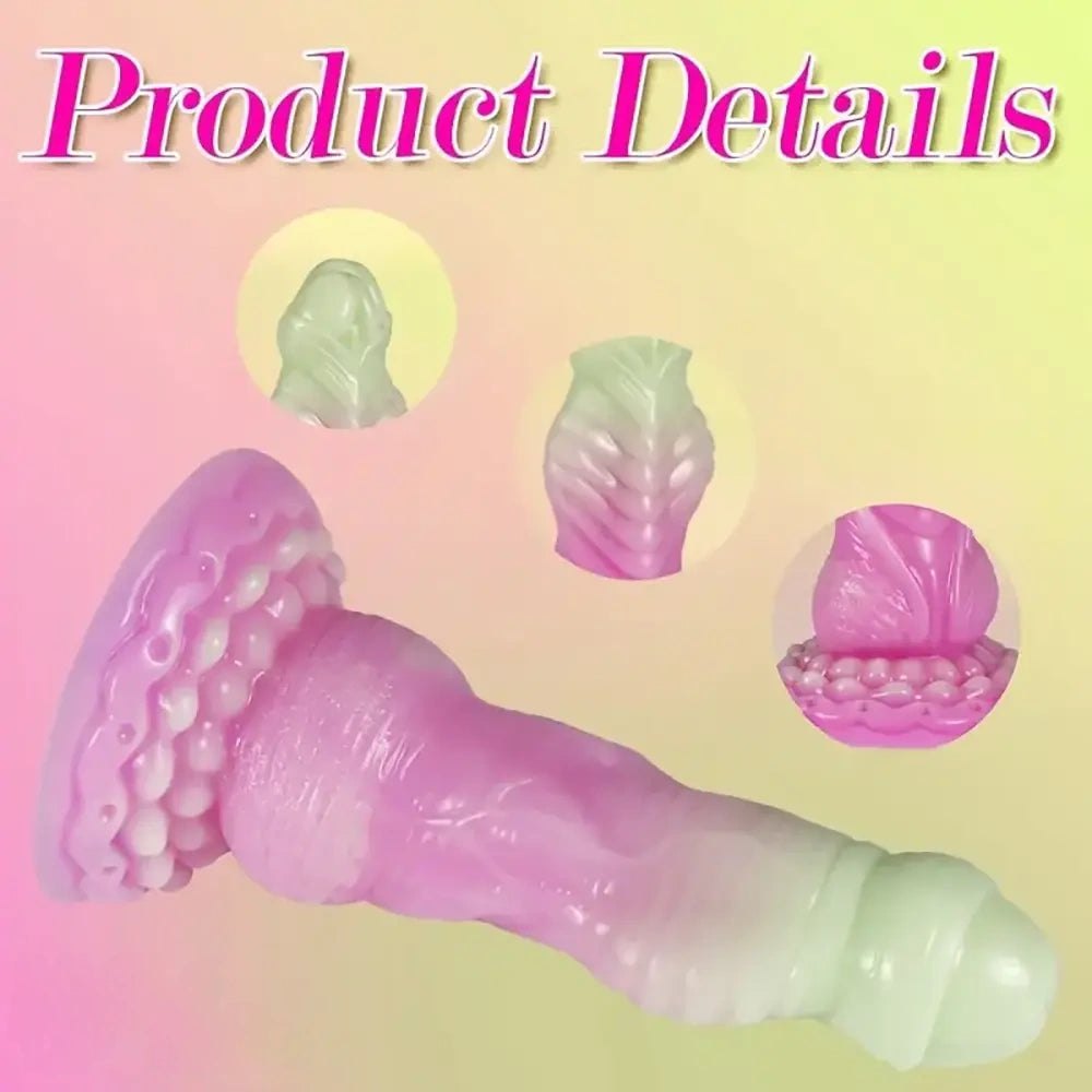 Ridged Snake Dildo with Suction Cup - Silicone Animal Dildo