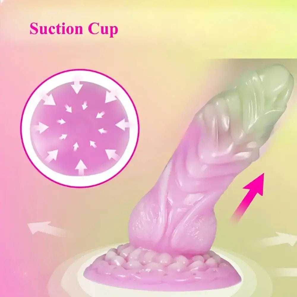 Ridged Snake Dildo with Suction Cup - Silicone Animal Dildo