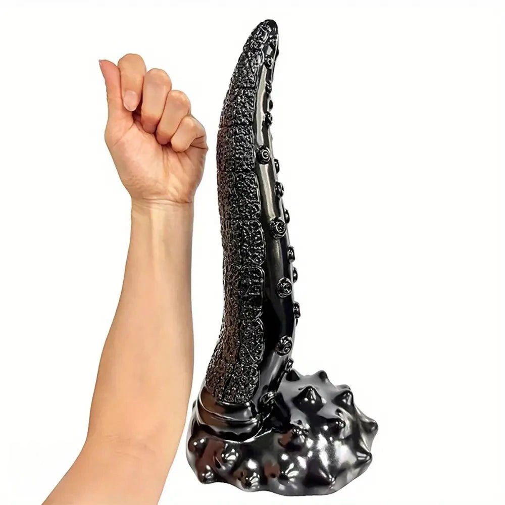 Ridged Tentacle Fantasy Dildo - PVC Monster Tentacle Toy