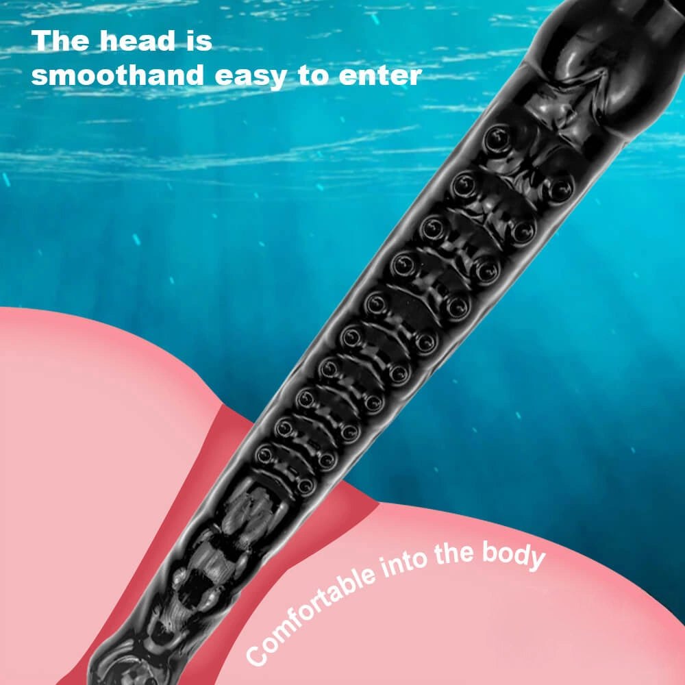 Ridged Tentacle Suction Fantasy Dildo - Big Dildo
