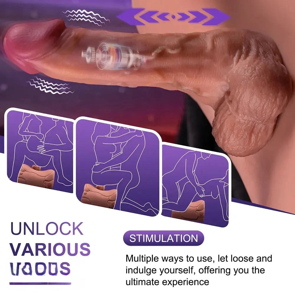 Riding Sex Machine 8.46 in - App-Controlled Dildo Seat
