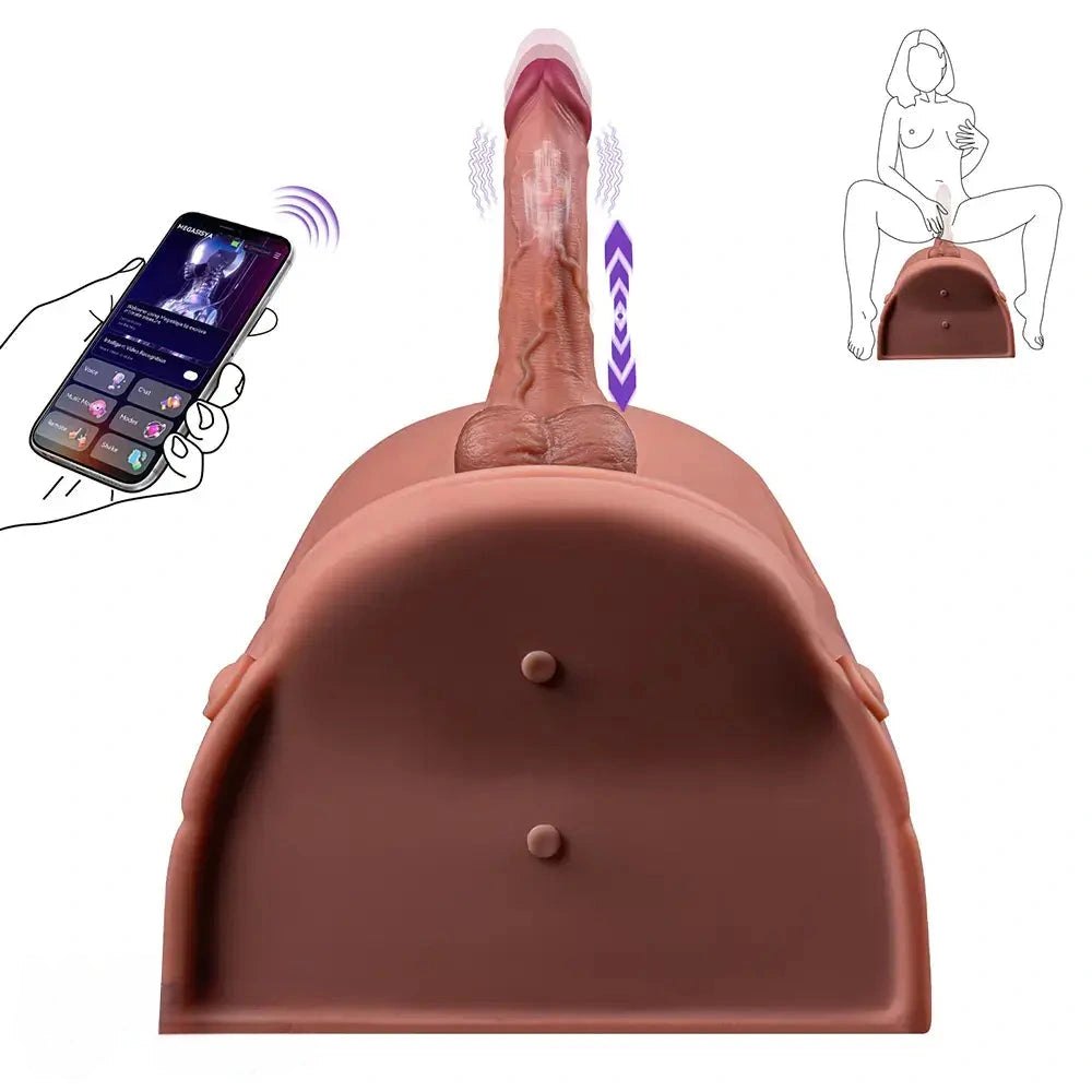 Riding Sex Machine 8.46 in - App-Controlled Dildo Seat