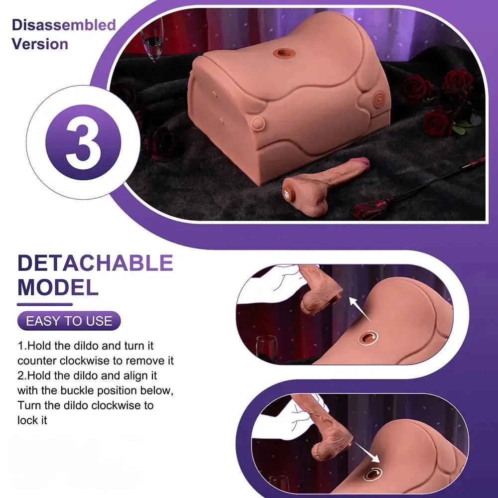Riding Sex Machine 8.46 in - App-Controlled Dildo Seat