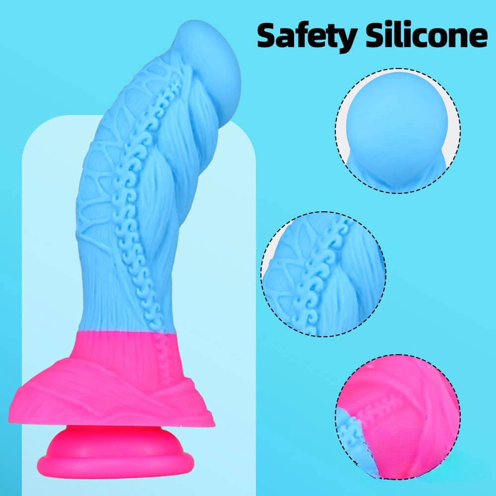 Rope Textured Fantasy Dildo - Silicone Fantasy Dildo