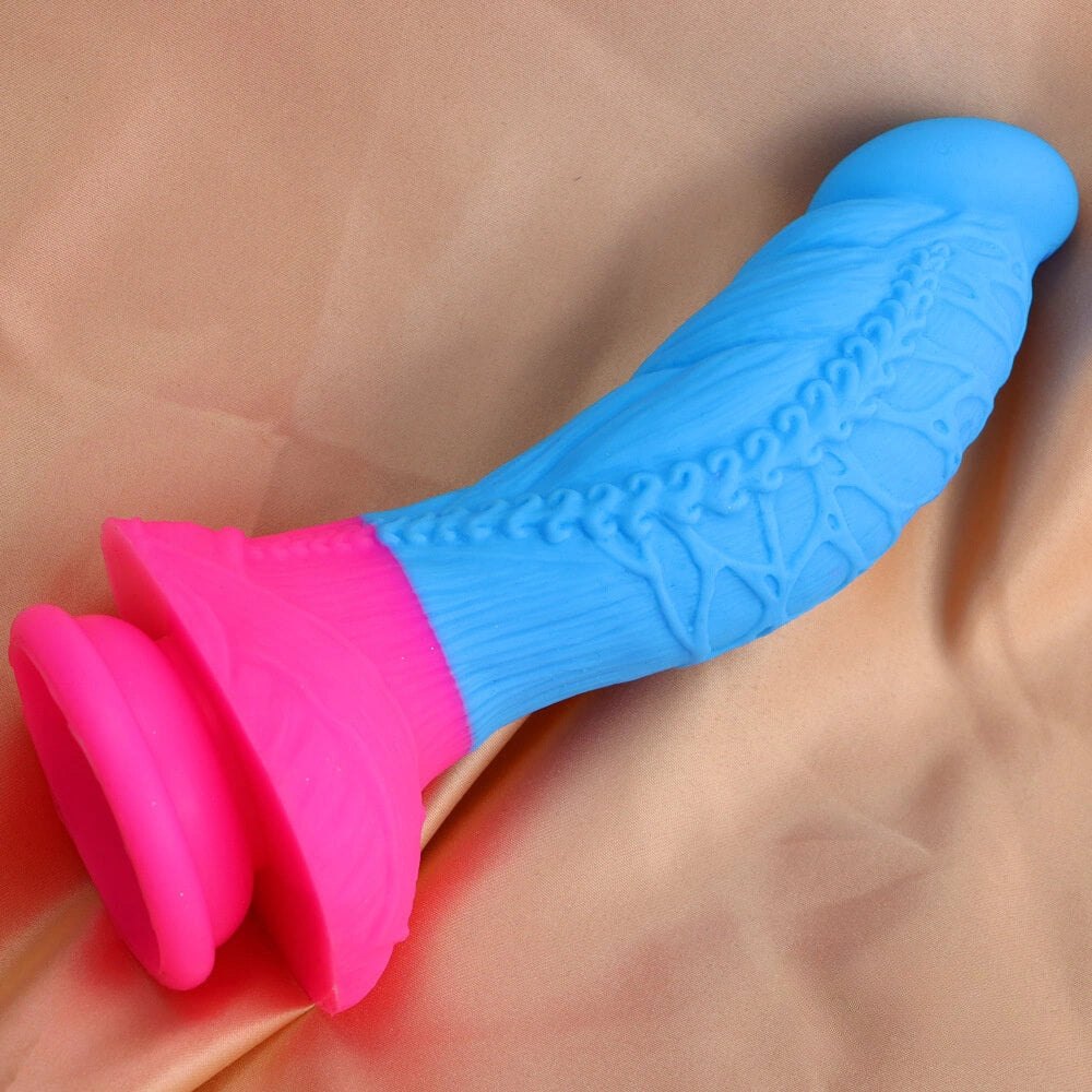 Rope Textured Fantasy Dildo - Silicone Fantasy Dildo