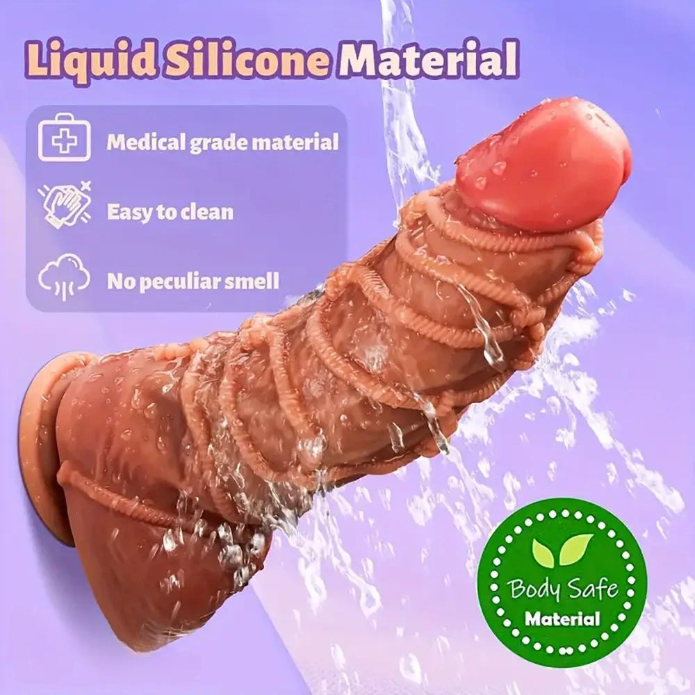 Rope Wrapped Fantasy Dildo - Silicone Fantasy Rope Dildo