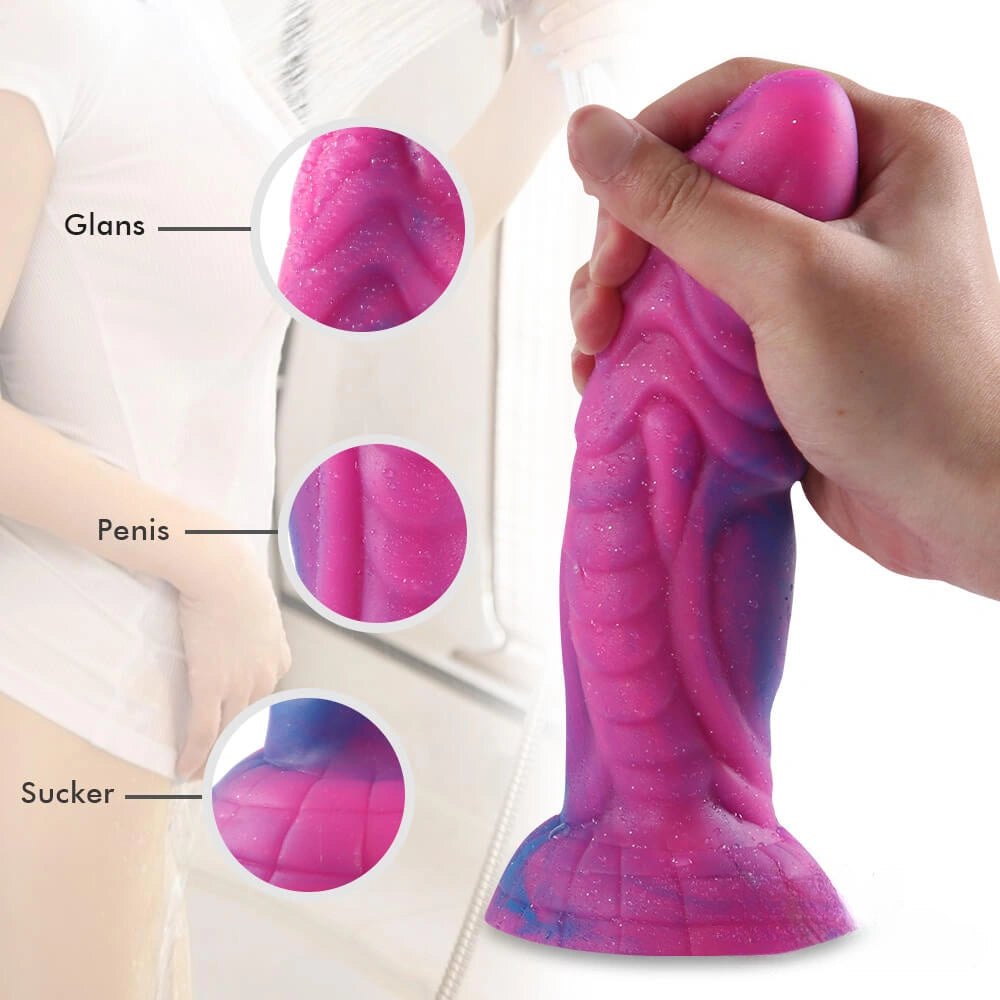 Rose Blue Fantasy Monster Dildo - Dragon Dildo