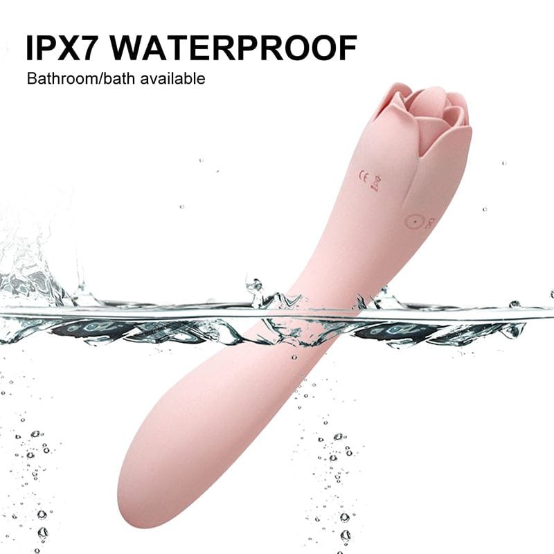 Rose Bud G-Spot Licking Vibrator - Clitoral Suction Vibrator