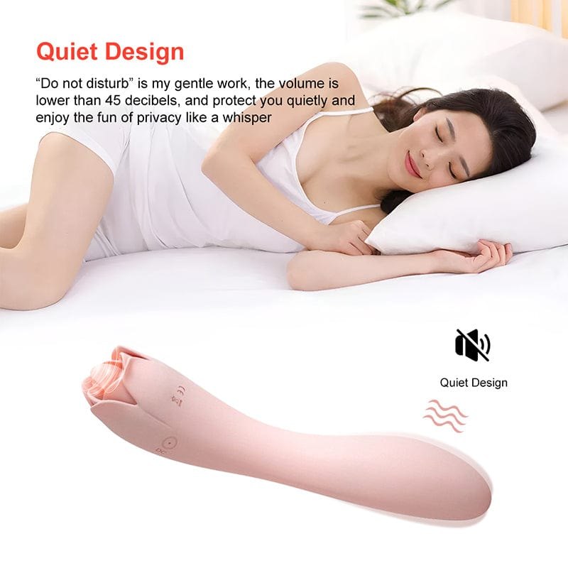 Rose Bud G-Spot Licking Vibrator - Clitoral Suction Vibrator