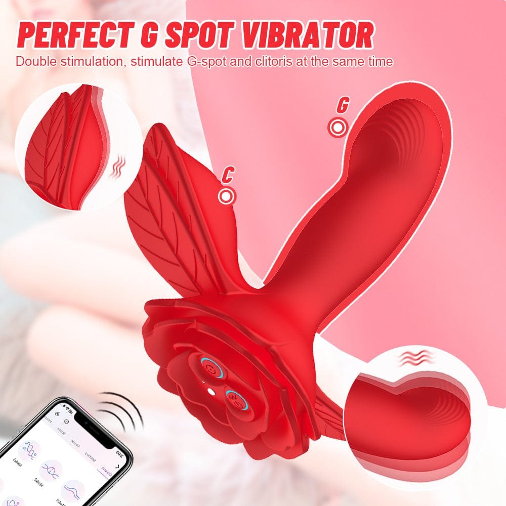 Rose Dual Motor Wearable Vibrator - App Controlled Vibrator