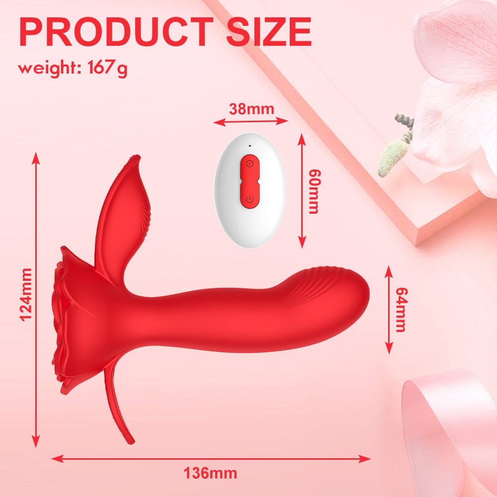 Rose Dual Motor Wearable Vibrator - App Controlled Vibrator