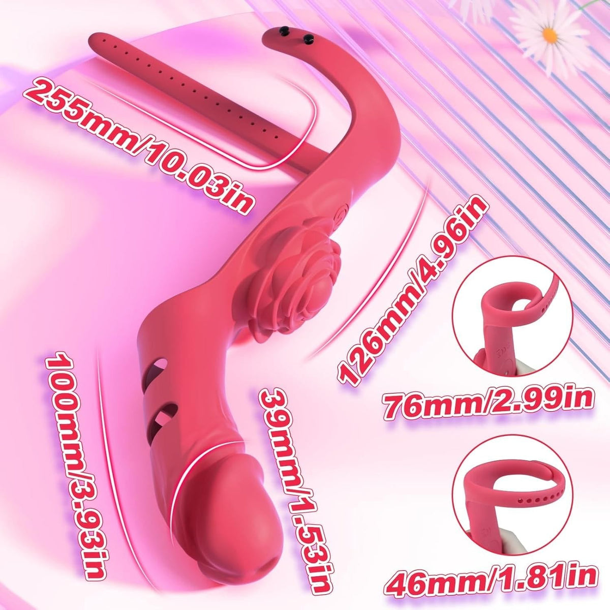 Rose Finger & Panty Vibe Set - Couples Toy Gift Set