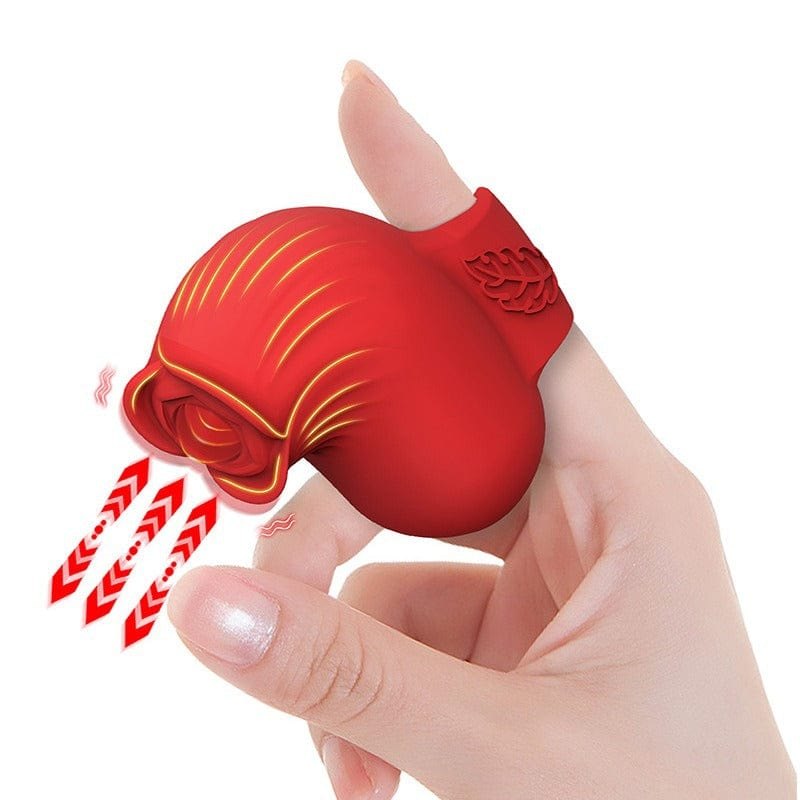 Rose Finger Vibrator - Wearable Clit Stimulator Toy