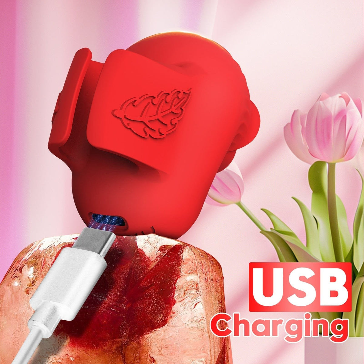 Rose Finger Vibrator - Wearable Clit Stimulator Toy