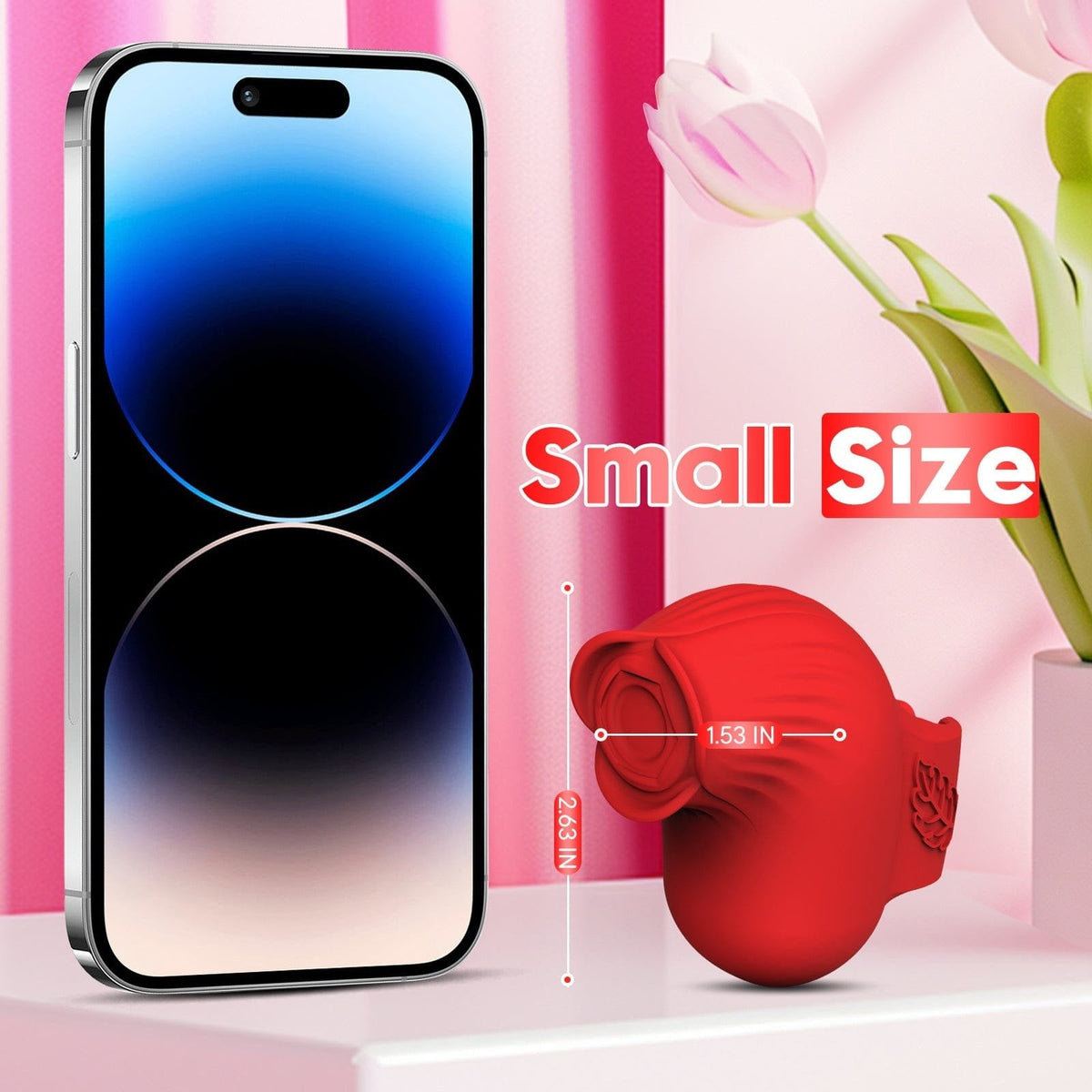 Rose Finger Vibrator - Wearable Clit Stimulator Toy