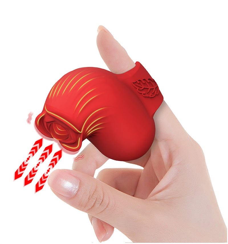 Rose Finger Vibrator - Wearable Clit Stimulator Toy