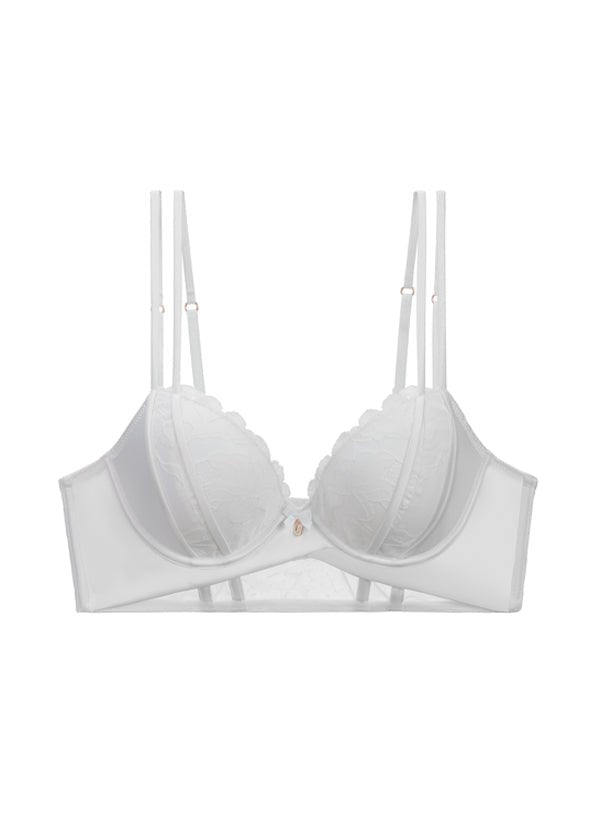 Rose Gold Pendant Lace Bra - Lingerie Set for Women