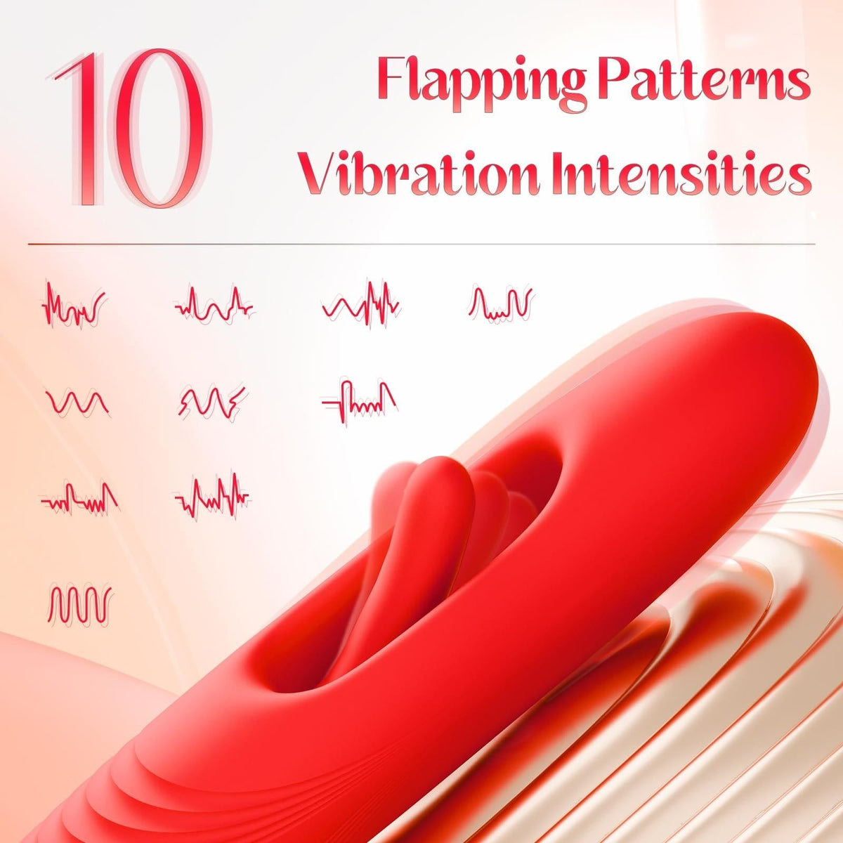 Rose Kissing Clit and G-Spot Vibrator - 3-in-1 Rose Toy