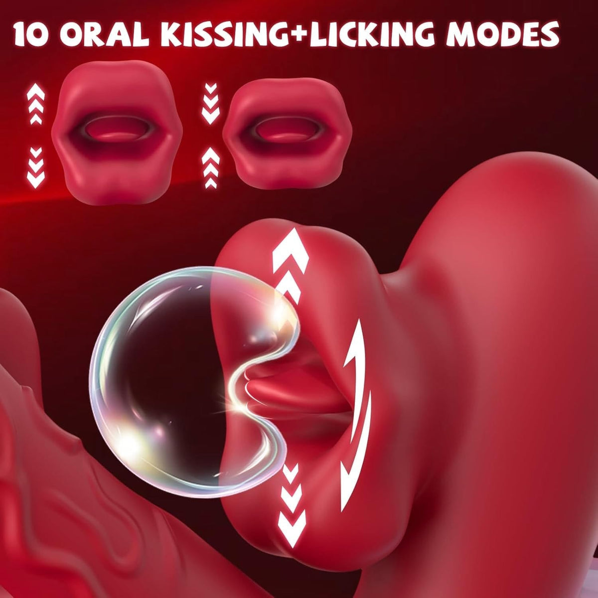Rose Licking G-Spot Rabbit Dildo - Rabbit G-Spot Vibrator