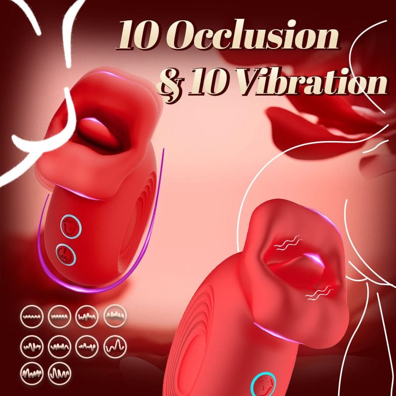 Rose Lip Biting Clit Vibrator - Rose Clit Stimulator Toy