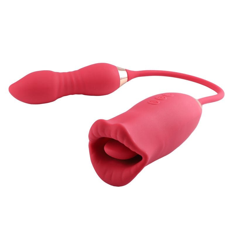 Rose Lips Kissing Vibrator - Rose Clit Licking Toy