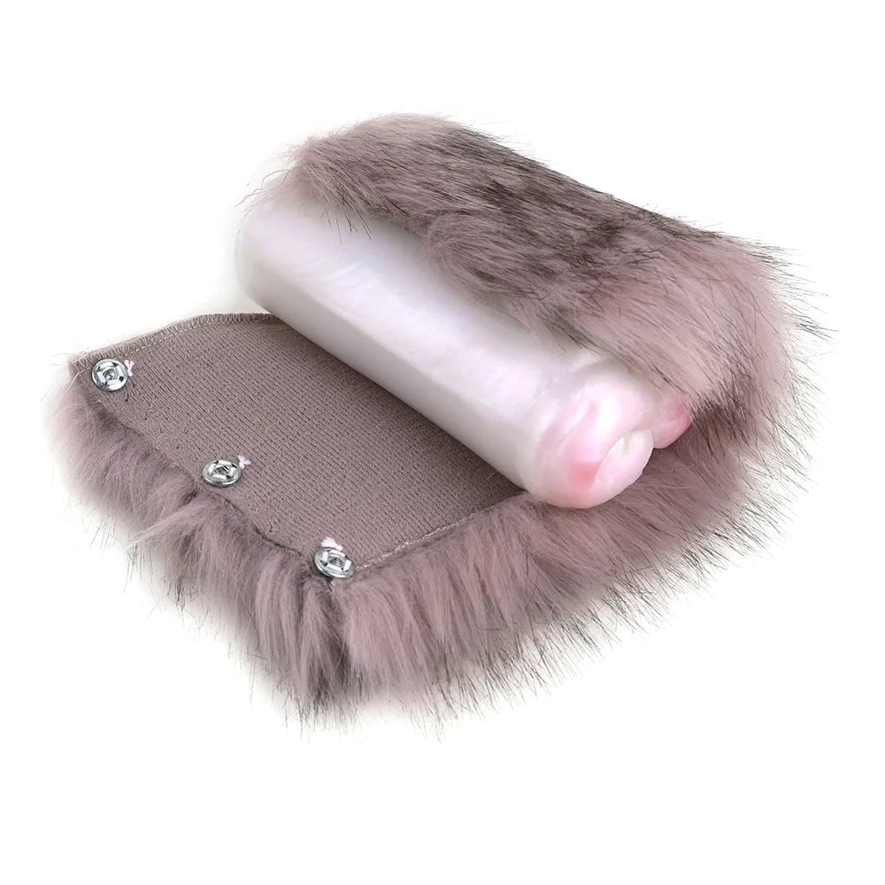 Rose Mauve Dual Entry Masturbator - Furry Male Masturbator