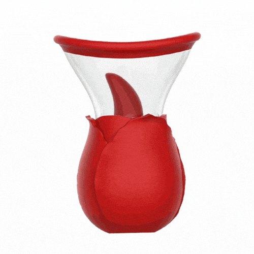 Rose Nipple Suction Vibrator - Nipple Suckers Toy