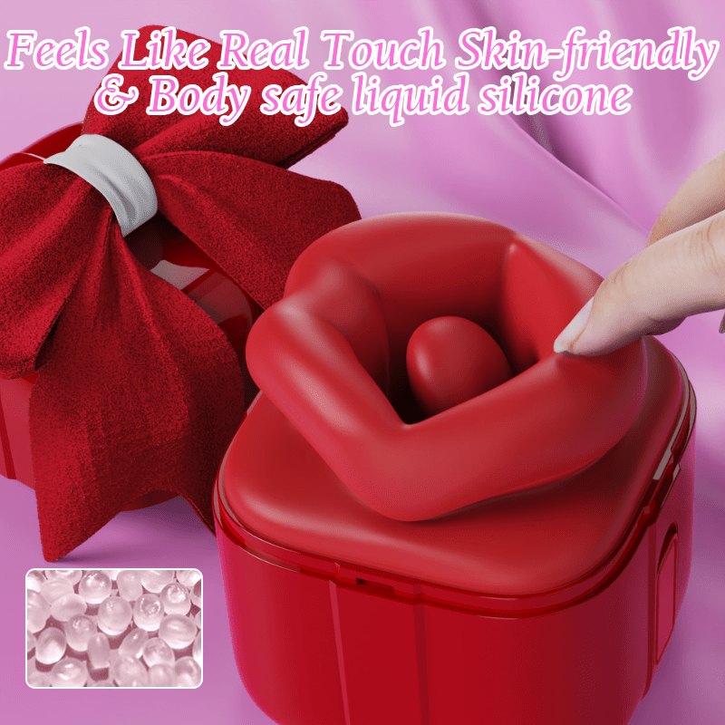 Rose Oral Suction Clitoral Vibrator - Tongue and Suction Toy