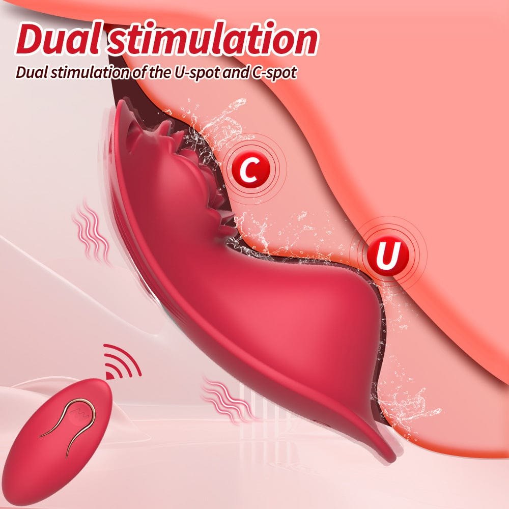 Rose Panty Vibrator with Remote - Wearable Riding Vibrator