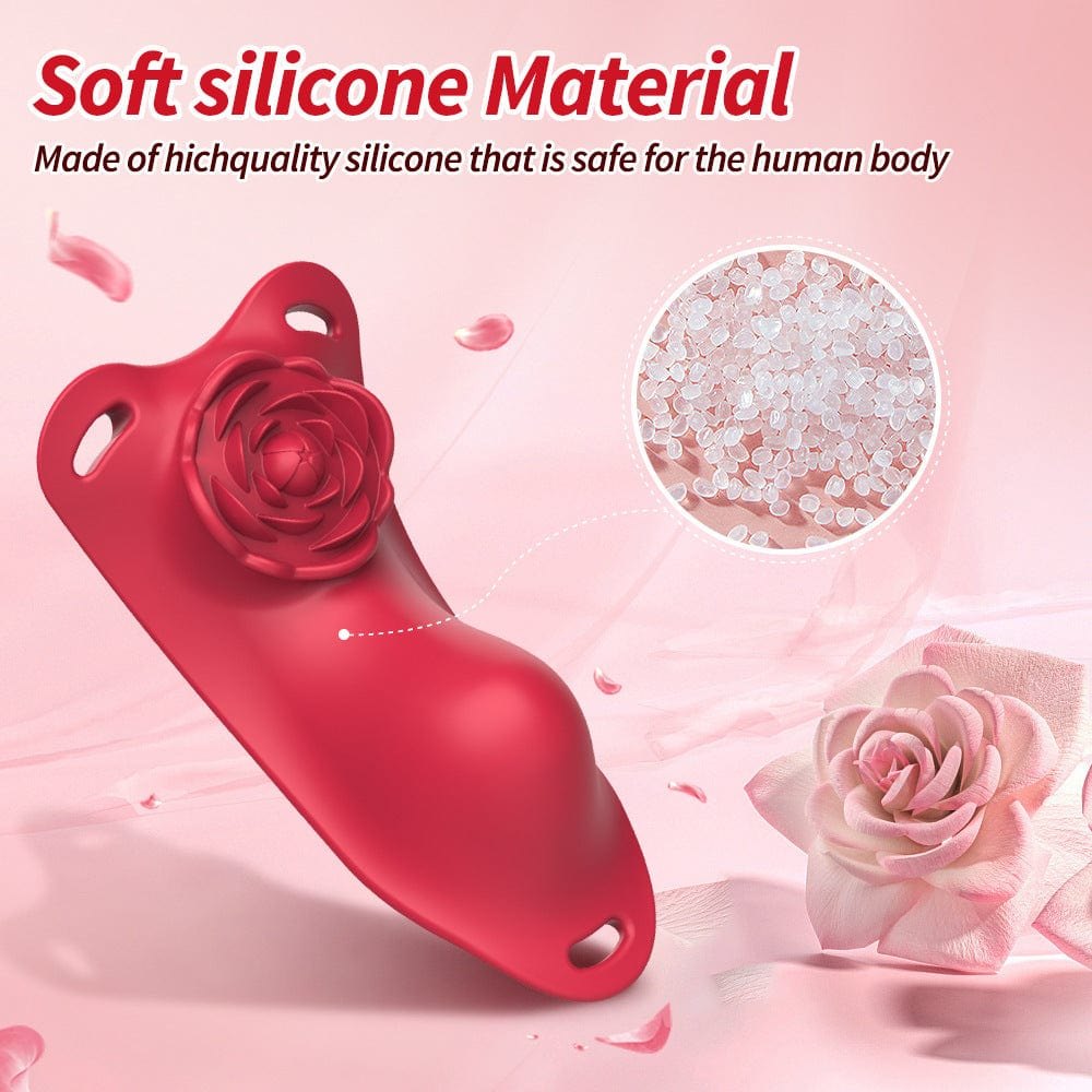 Rose Panty Vibrator with Remote - Wearable Riding Vibrator