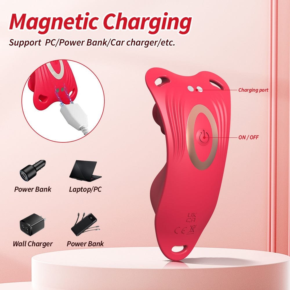 Rose Panty Vibrator with Remote - Wearable Riding Vibrator