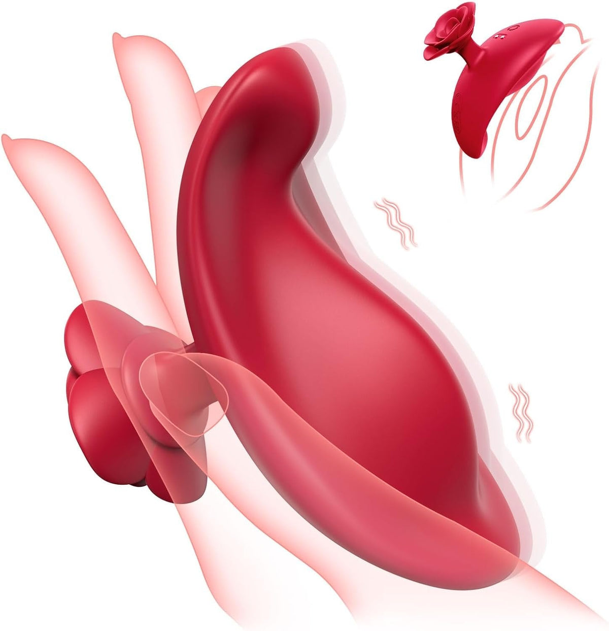 Rose Petal Finger Vibrator - Clitoral Stimulator Toy
