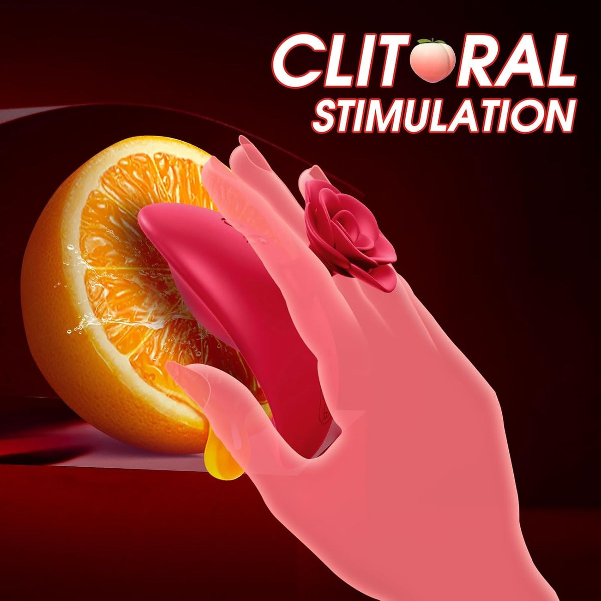 Rose Petal Finger Vibrator - Clitoral Stimulator Toy