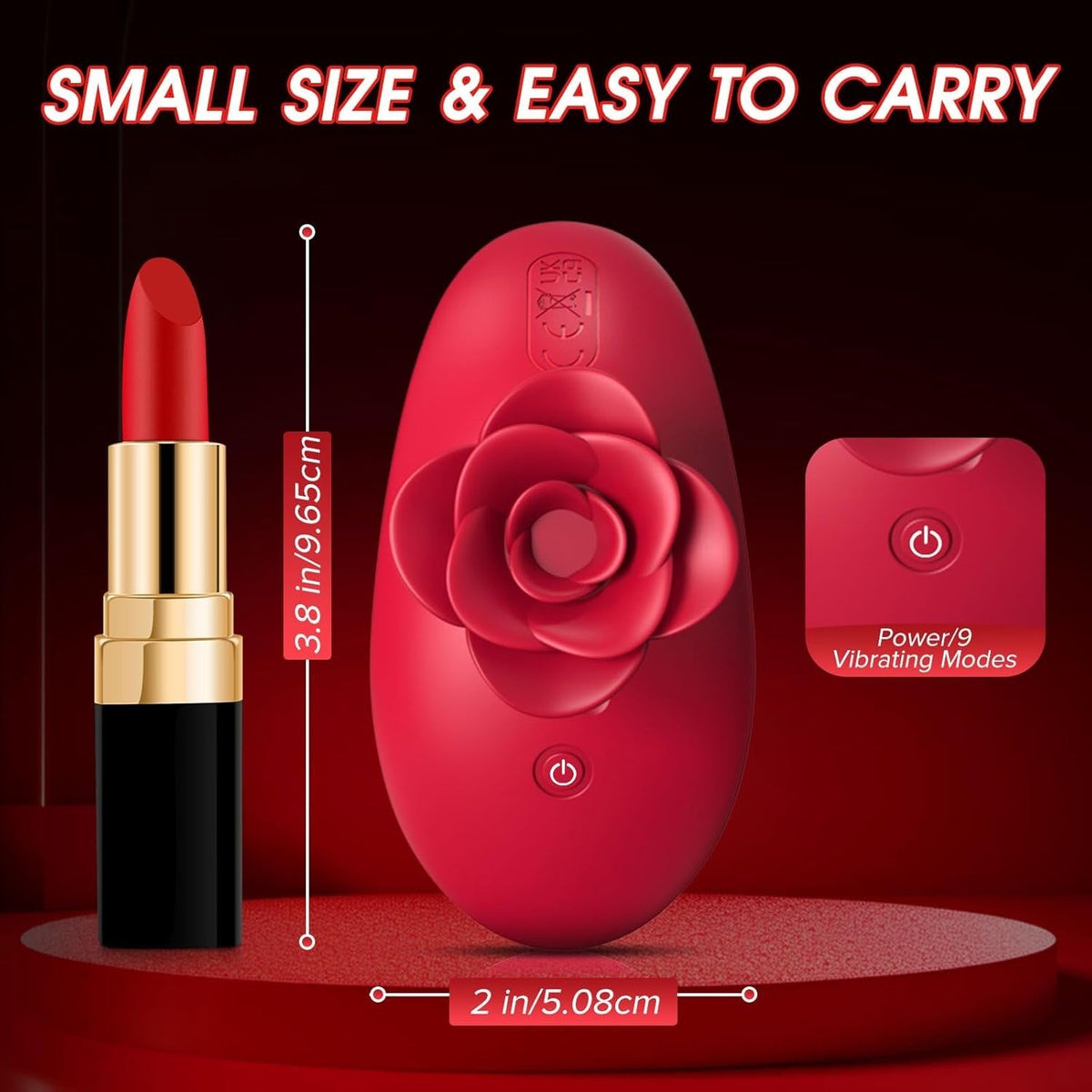 Rose Petal Finger Vibrator - Clitoral Stimulator Toy