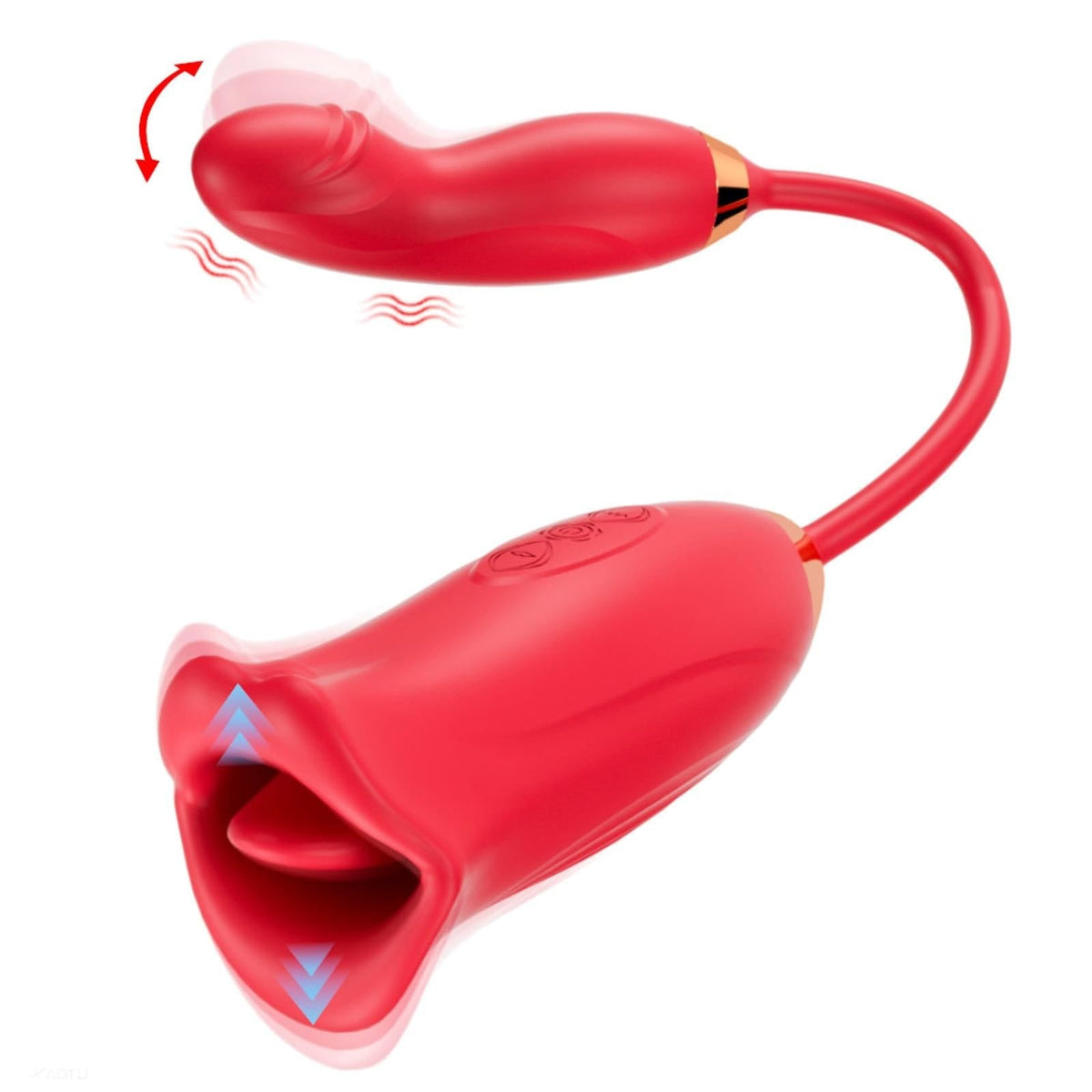 Rose Sucker with G-Spot Arm - Rose Tongue Licking Vibrator