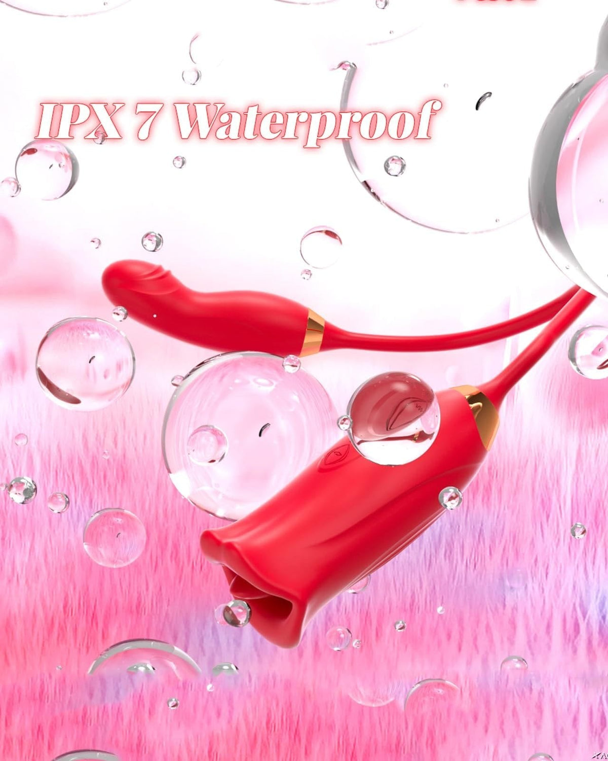 Rose Sucker with G-Spot Arm - Rose Tongue Licking Vibrator