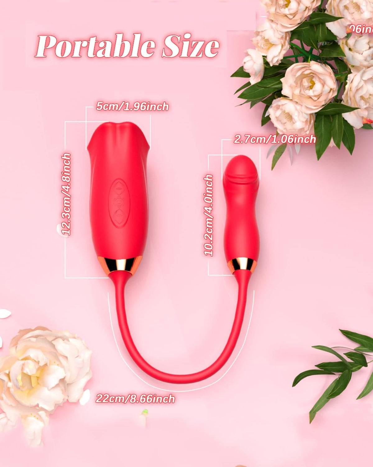 Rose Sucker with G-Spot Arm - Rose Tongue Licking Vibrator