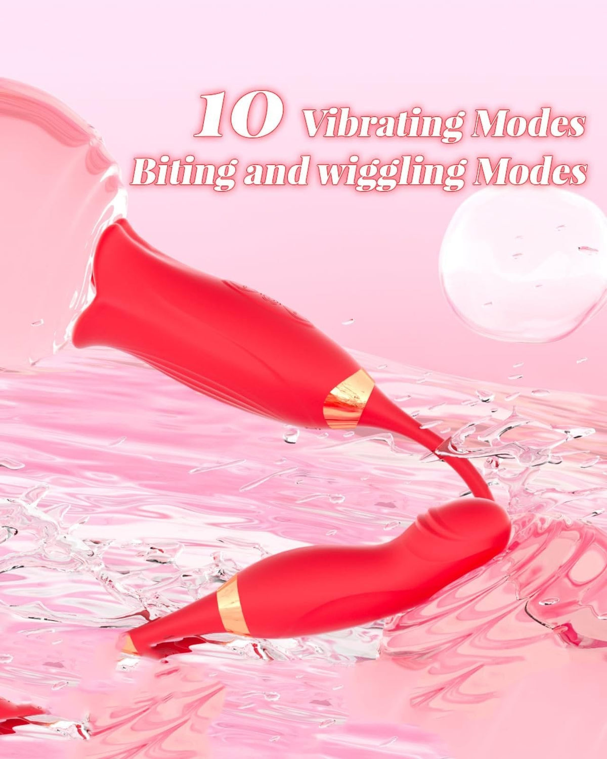 Rose Sucker with G-Spot Arm - Rose Tongue Licking Vibrator