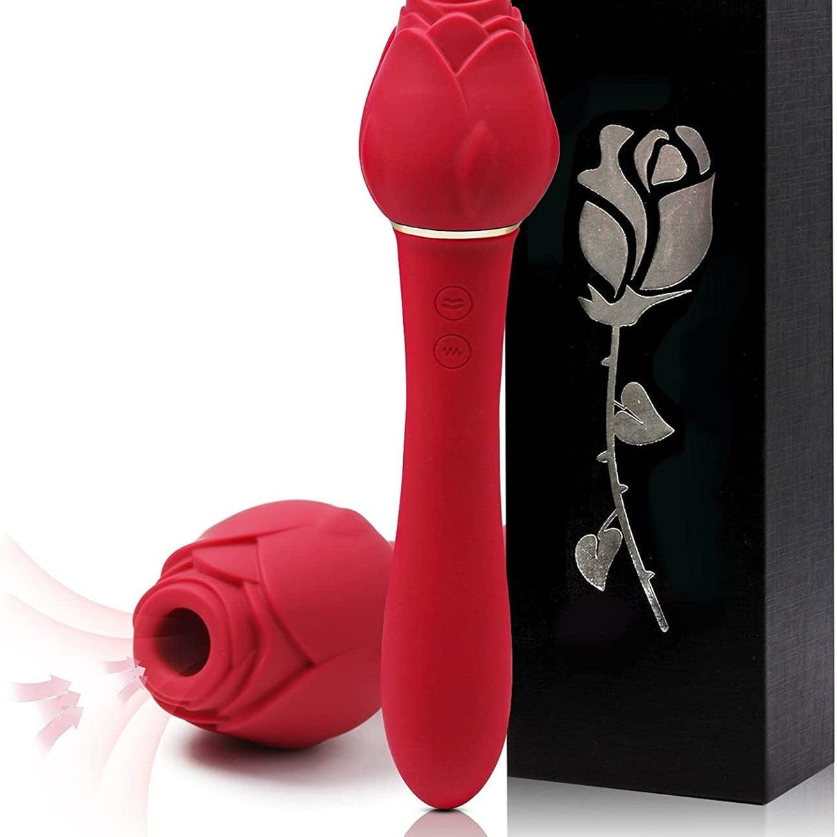 Rose Suction G-Spot Vibrator - Rose Toy for Adult Play
