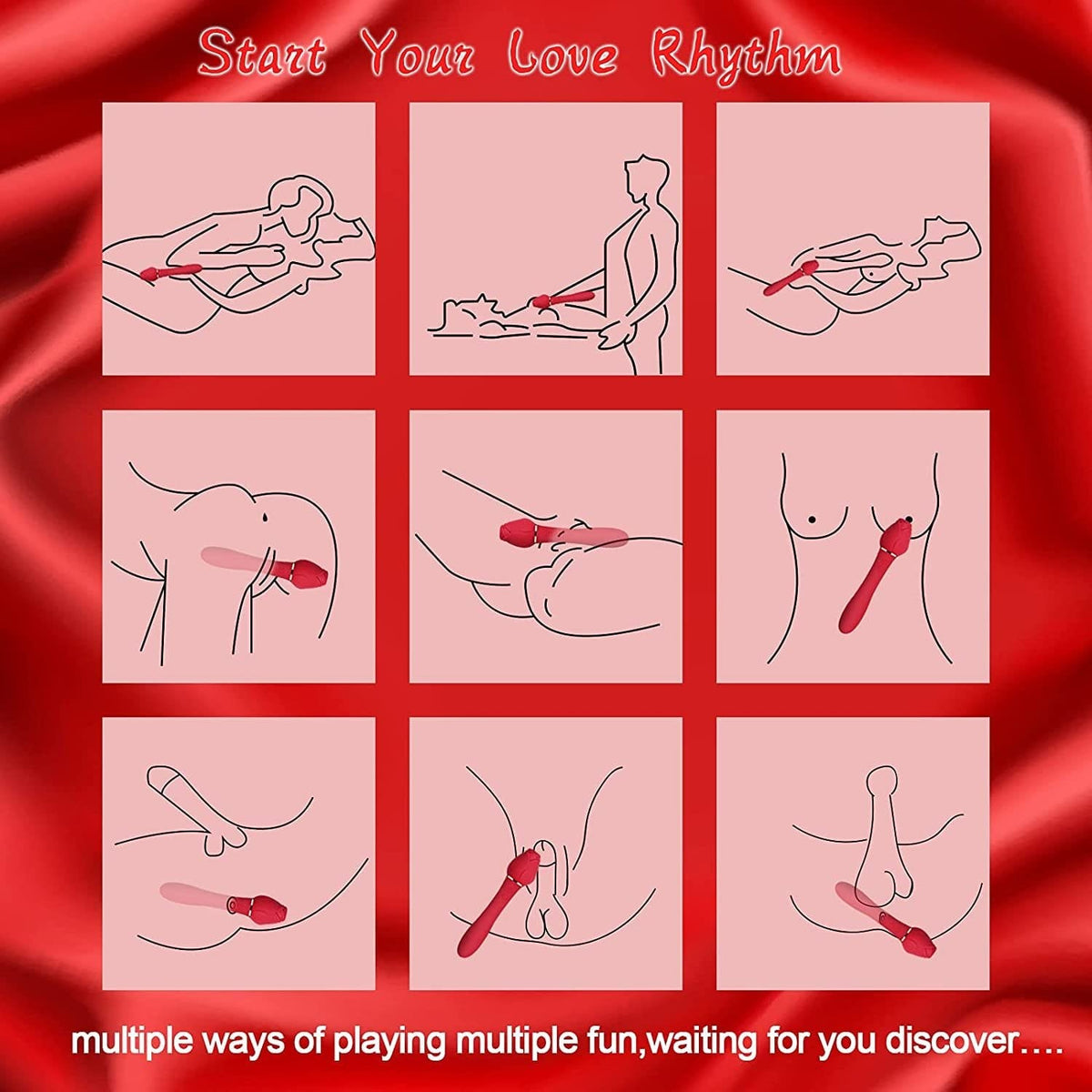 Rose Suction G-Spot Vibrator - Rose Toy for Adult Play