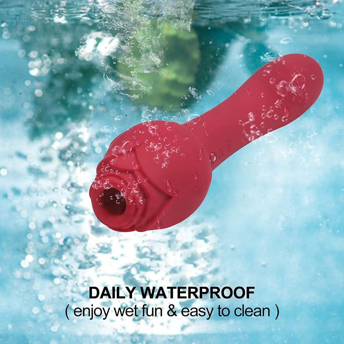 Rose Suction G-Spot Vibrator - Rose Toy for Adult Play