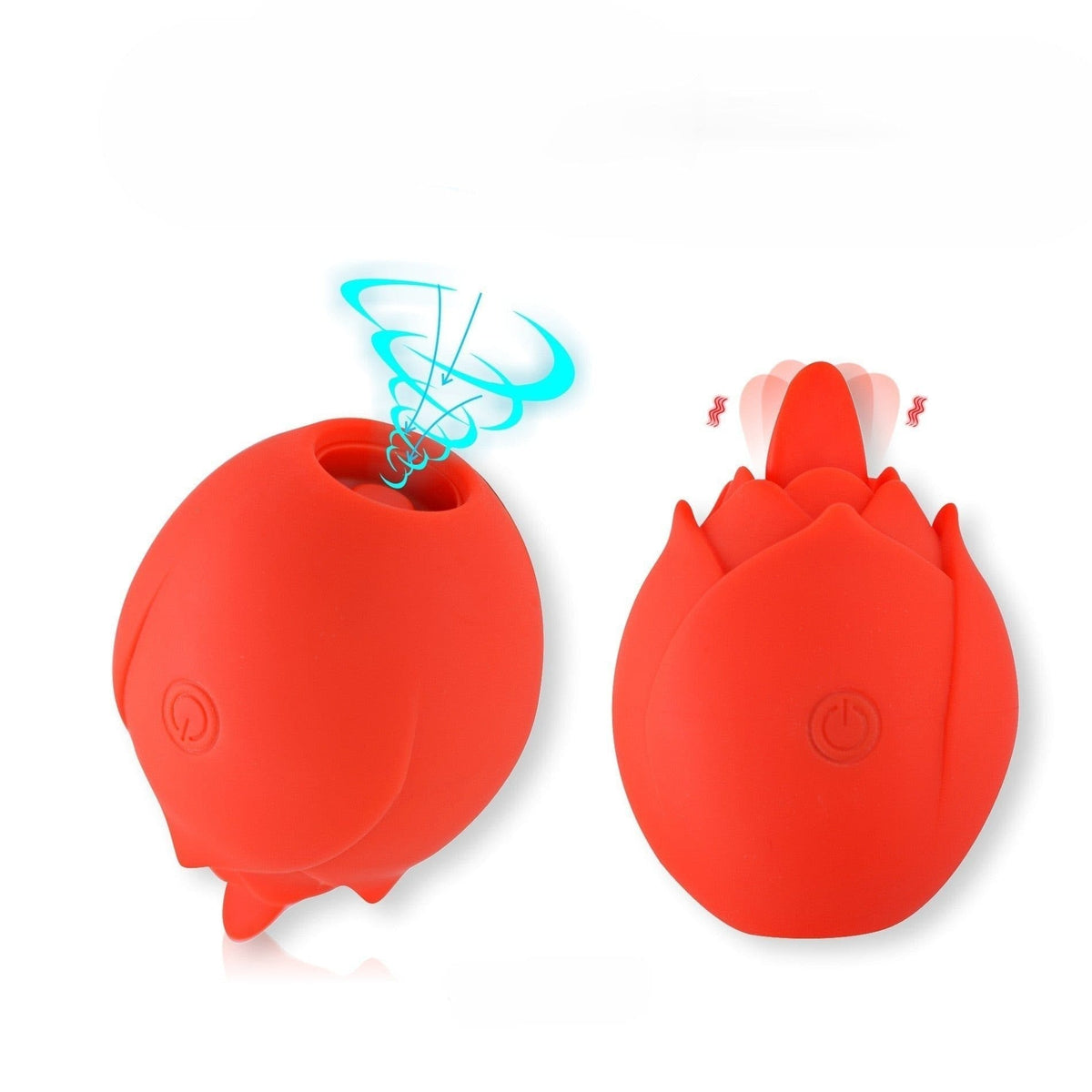 Rose Suction & Vibration Toy - Clitoral Suction Vibrator